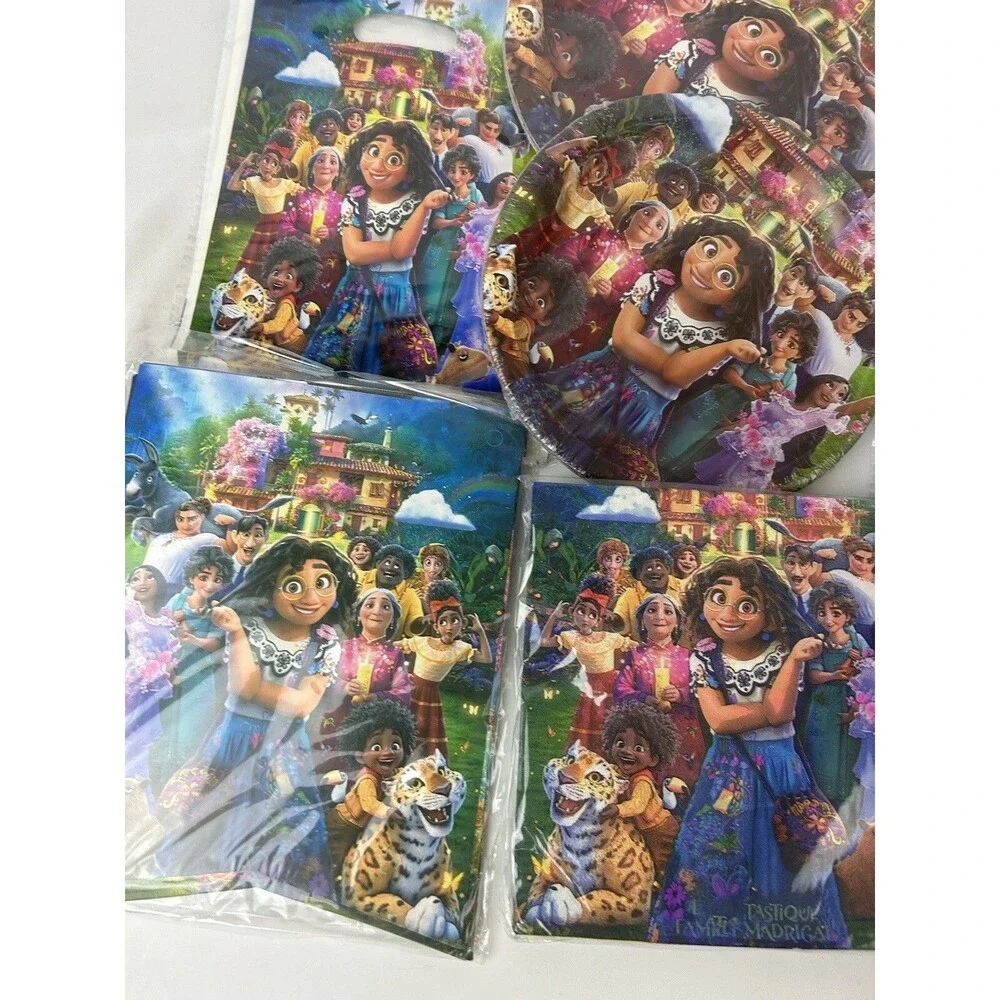 Encanto Party Supplies Set Plates Cups Napkins Balloons Banner Disney
